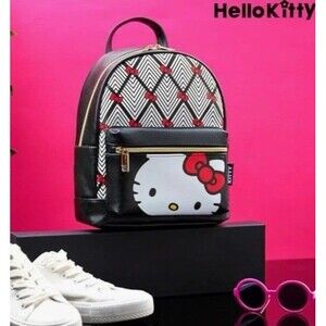 Hello Kitty Sanrio Backpack Mini For Teen Woman Kawaii Faux Leather Bag Gift New